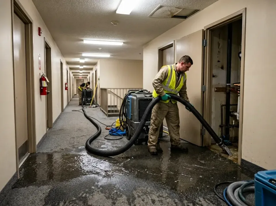 multi-unit-apartment-hallway-f-005 — frequently asked questions, Emergency Burst Pipe Water Extraction & Removal in West Jef…